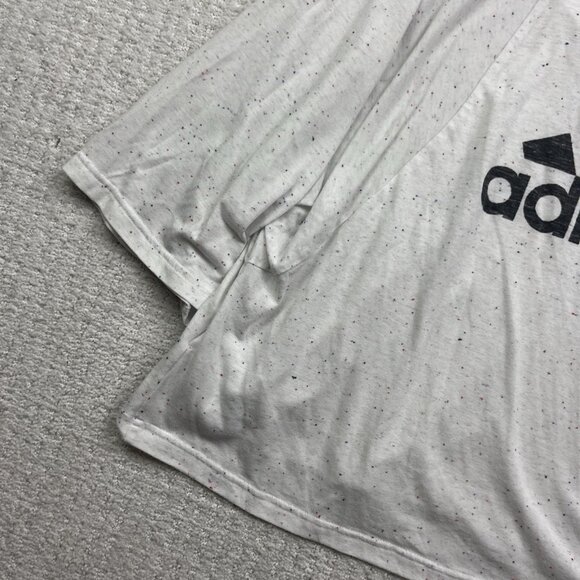 Adidas Shirt Future Icon Winners 3.0 Confetti Tee White / Gray Women Sz S - Picture 3 of 10